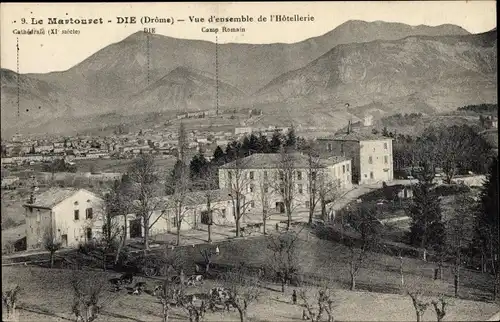 Ak Die Drôme, Le Martouret, Vue d'ensemble de l'Hotellerie