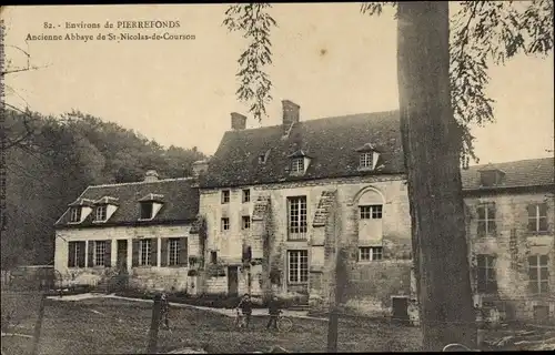 Ak Pierrefonds Oise, Ancienne Abbaye de St. Nicolas de Courson