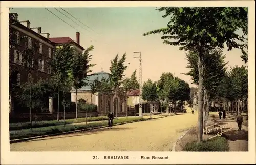 Ak Beauvais Oise, Rue Bossuet