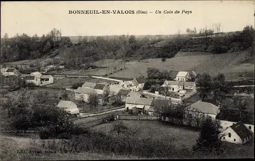 Ak Bonneuil en Valois Oise, Un Coin du Pays