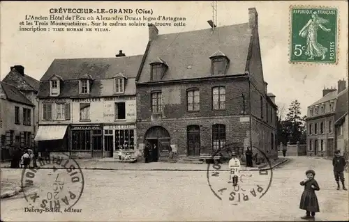 Ak Crevecoeur le Grand Oise, L'Ancien Hotel de l'Ecu