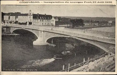 Ak Compiègne Oise, Inauguration du nouveau Pont