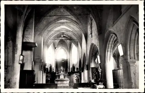Ak Rosoy en Multien Oise, Interieur de l'Eglise