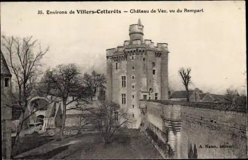 Ak Villers Cotterêts Aisne, Chateau de Vez, vu du Rempart