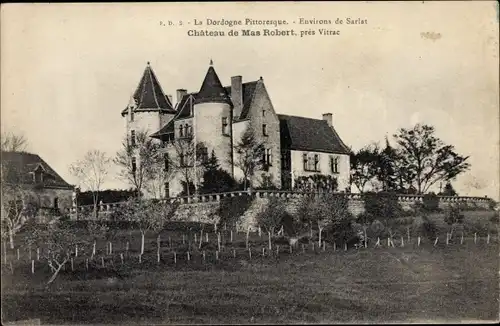 Ak Vitrac Dordogne, Chateau de Mas Robert