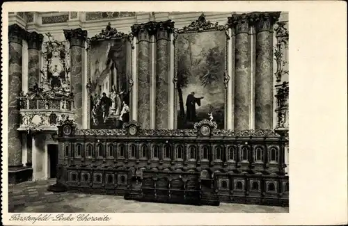 Ak Fürstenfeld Steiermark, Kirche, Innenansicht, Linke Chorseite