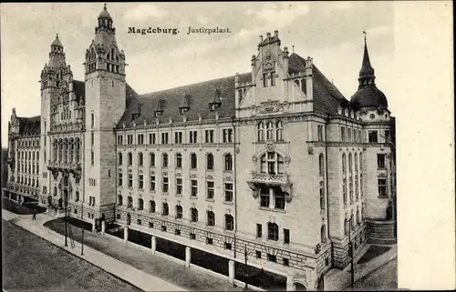 Ak Magdeburg an der Elbe, Justizpalast