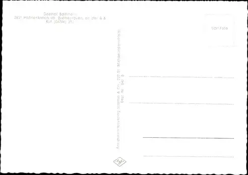 Ak Hahnenknoop Loxstedt Niedersachsen, Gasthof zum Bremer Schlüssel, Bathmann