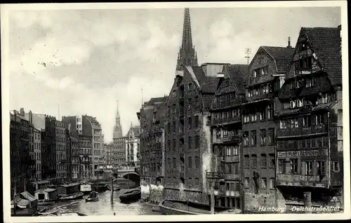 Ak Hamburg Altstadt, Deichstraßenflet