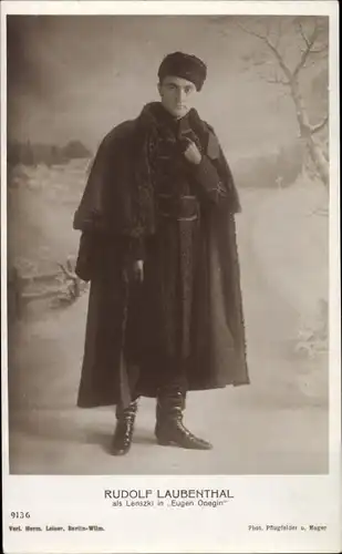 Ak Opernsänger Rudolf Laubenthal als Lenszki in Eugen Onegin