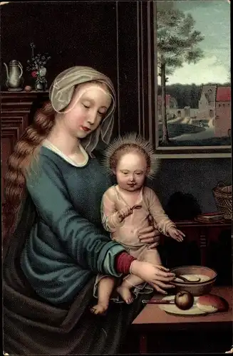 Künstler Ak Memling, H., Madonna mit Kind