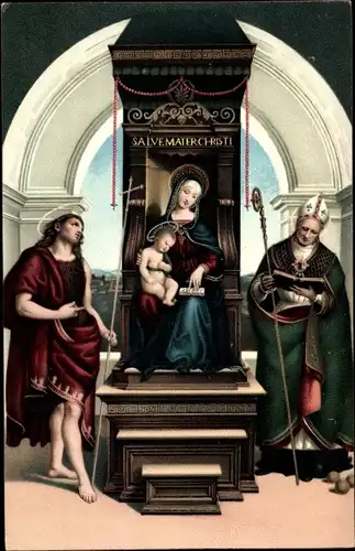 Künstler Ak Santi, R., Madonna degli Ansidei
