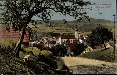 Ak Bad Salzschlirf in Hessen, Blick ins Dorf