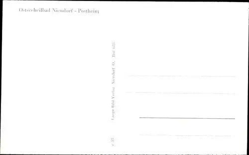 Ak Ostseebad Niendorf Timmendorfer Strand, Postheim