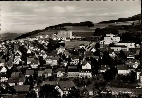 Ak Meschede im Sauerland, Teilansicht des Ortes