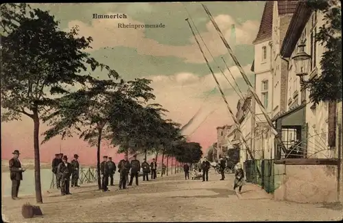 Ak Emmerich am Niederrhein, Rheinpromenade