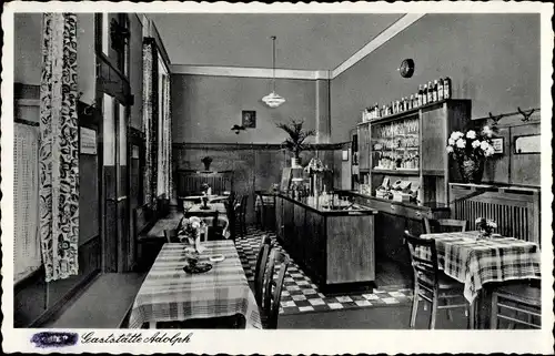 Ak Brühl in Westfalen, Gaststätte Adolph, Innenansicht