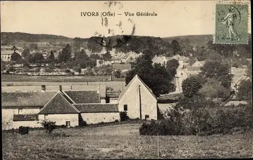 Ak Ivors Oise, Vue Generale