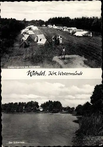 Ak Wehdel Schiffdorf Niedersachsen, Campingplatz am Silbersee