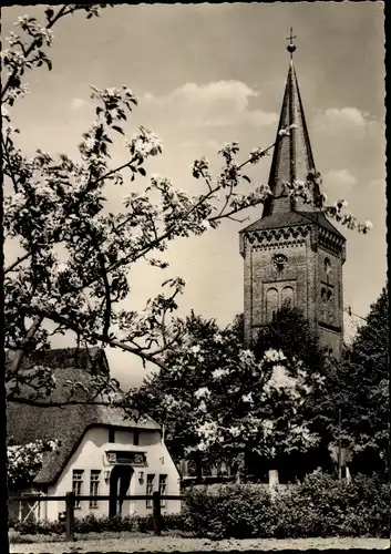 Ak Dedesdorf Loxstedt in Niedersachsen, Kirche, Gasthof "Zum alten Dorfkrug"