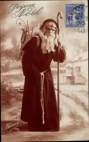 Ak Frohe Weihnachten, Joyeux Noel, Weihnachtsmann, Geschenke