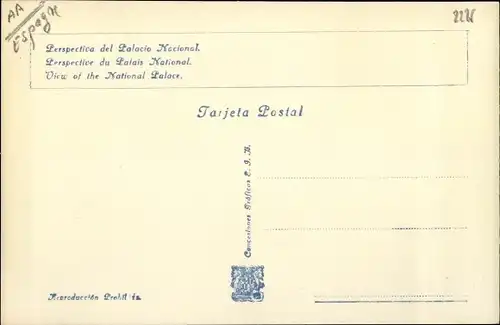 Ak Exposicion Internacional de Barcelona 1929, Palacio Nacional