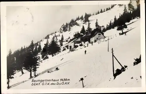 Ak Puchberg am Schneeberg in Niederösterreich, Baumgartnerhaus