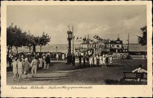 Ak Ostseebad Ahlbeck Heringsdorf auf Usedom, Nachmittagspromenade