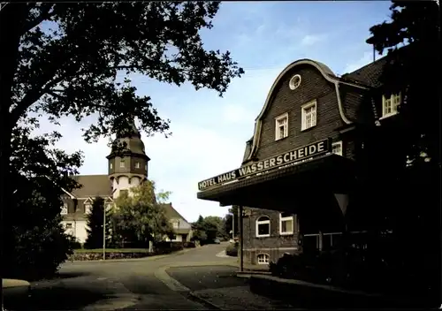 Ak Würgendorf Burbach im Siegerland, Hotel Restaurant Haus Wasserscheide