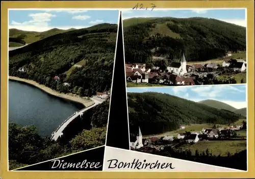 Ak Bontkirchen Brilon im Sauerland, Naturpark Diemelsee, Ortsansichten
