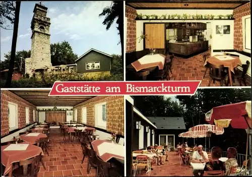 Ak Langenberg Velbert Nordrhein Westfalen, Gaststätte am Bismarckturm