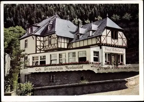 Ak Bad Bertrich an der Mosel Eifel, Fremdenheim Restaurant Haus Erholung