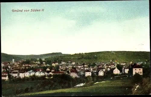 Ak Schwäbisch Gmünd, Gmünd von Süden