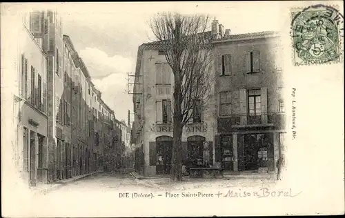 Ak Die Drôme, Place Saint Pierre