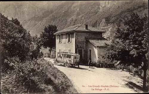 Ak Drôme, Les Grands Goulets, La Refuge