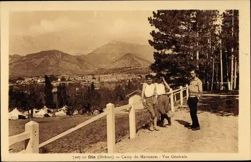 Ak Die Drôme, Camp du Martouret, Vue Generale