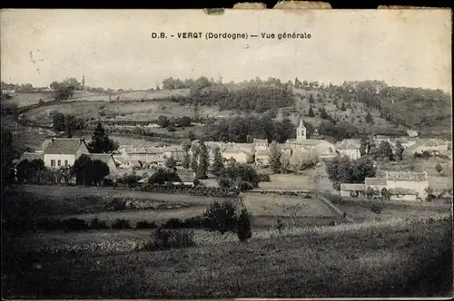 Ak Vergt Dordogne, Vue generale