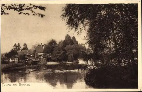 Ak Fuchs am Buckel Straßburg Elsass Bas Rhin, Teilansicht der Ortschaft 