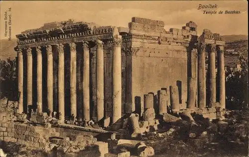 Ak Baalbek Libanon, Temple de Bacchus