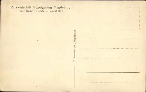 Ak Magdeburg, Parkwirtschaft Vogelgesang, Rosengarten, Pergola