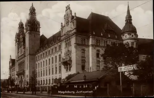 Ak Magdeburg, Justizpalast, Zur Gerichtslaube