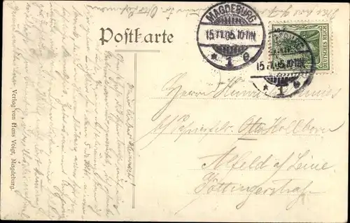 Ak Magdeburg, Alter Markt, Rathaus, Straßenbahn