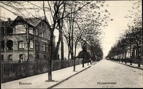 Ak Hansestadt Bremen, Hornerstraße, Kinderkrankenhaus