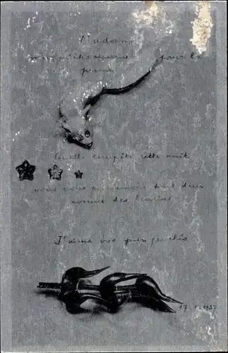 Künstler Ak Breton,Andre, Poem Objet, Surrealismus