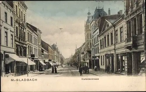 Ak Mönchengladbach am Niederrhein, Krefelderstraße