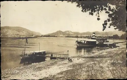 Foto Ak Unkel am Rhein, Dampferanlegestelle