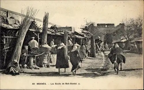 Ak Meknès Marokko, Les Souks de Bab Djedid