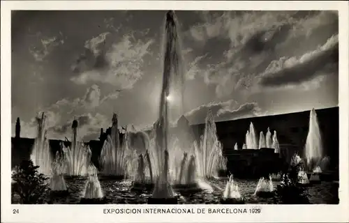 Ak Exposicion Internacional de Barcelona 1929, Plaza del Universo