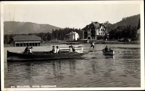 Ak Niederösterreich, Erlaufsee, Hotel Herrenhaus