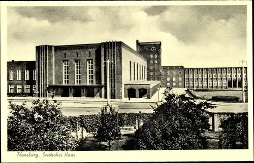 Ak Flensburg in Schleswig Holstein, Deutsches Haus